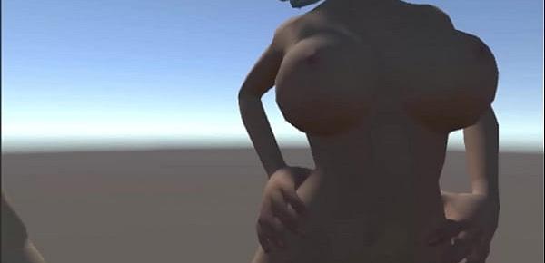  3d animation - nude girls